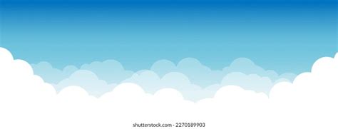 2654 Bright Blue Sky Scenery Illustration Background Sun Light Clouds