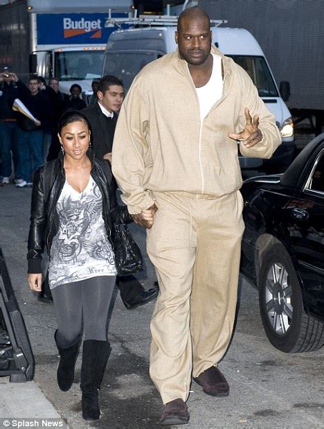 shaquille o neal s girlfriend wears 6 inch heels but still can t measure up to huge star daily
