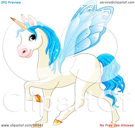 Royalty Free Rf Clipart Illustration Of A Magical Fairy Unicorn Horse