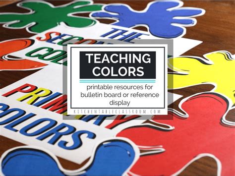 Teaching Colors Free Printable Bulletin Board Display Resources The