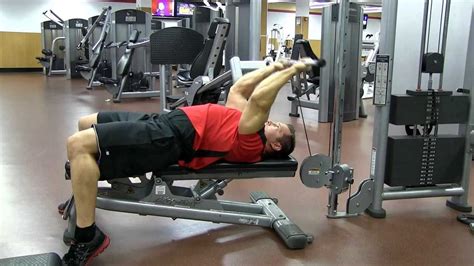 Lying Overhead Cable Tricep Extension Youtube