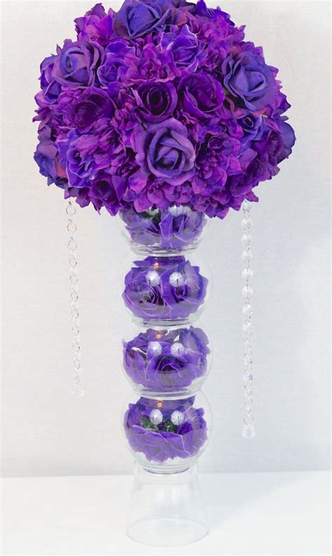 Diy Purple Passion Wedding Centerpiece In 3 Easy Steps Wedding