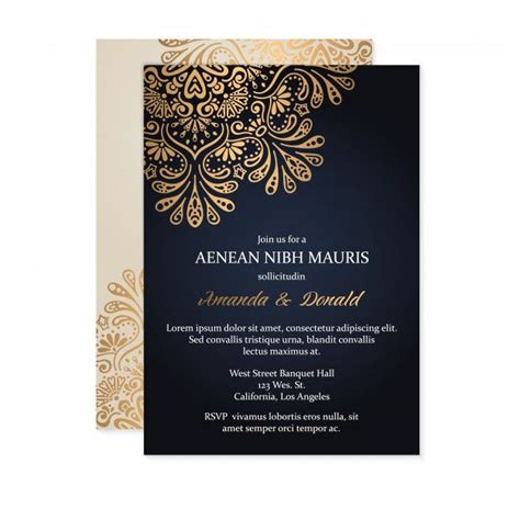 Make your wedding day unforgettable with this wedding invitation. Luxury wedding invitation | Free Vector #Freepik # ...