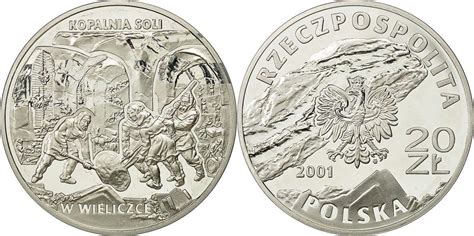 Poland 20 Zlotych 2001 Mw Coin Warsaw Silver Km409 Ms65 70 Ma Shops