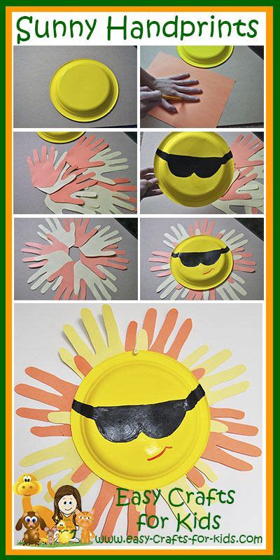 Sun Paper Plate Craft With Handprints Artofit