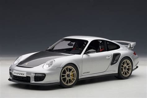 Porsche 911 997 Gt2 Rs Silver W Black Autoart 77961 118 Scale