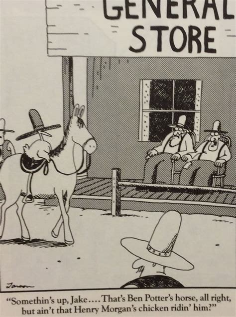 The Far Side Ben Potters Horse Far Side Cartoons Funny Cartoons
