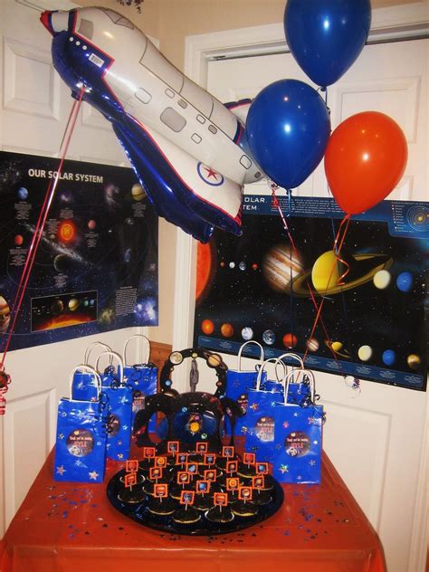 Space Theme Birthday Table Decoration Space Party Supplies Space Party Favors Space Birthday