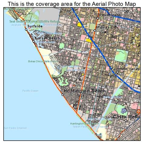 Huntington Beach California Map Reniwdysta