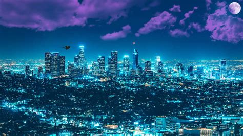 Los Angles Night Cityscape 4k Wallpapers Hd Wallpapers