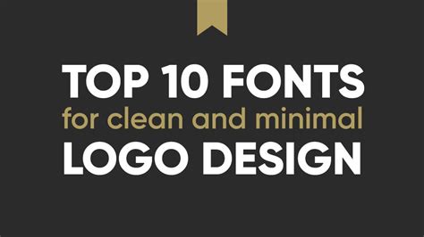 10 Best Professional Fonts For Logo Design Clean And Minimal Just