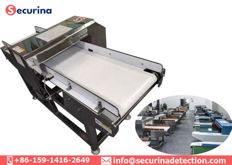 These detectors can also identify package inserts! Garment Conveyor Industrial Needle Metal Detector For ...