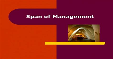 Span Of Management Ppt Powerpoint