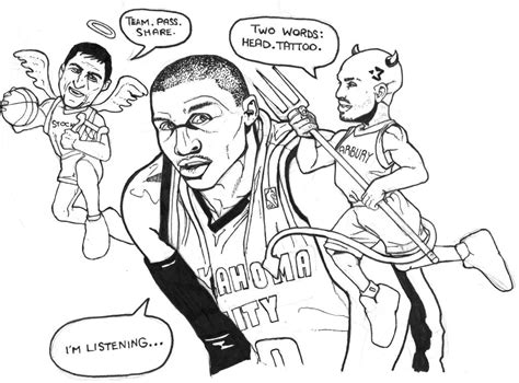 kevin durant coloring pages printable coloring pages