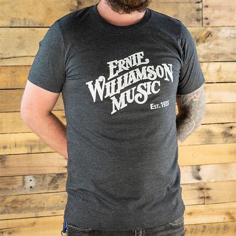 Ernie Williamson Music Unisex T Shirt Dark Grey Reverb