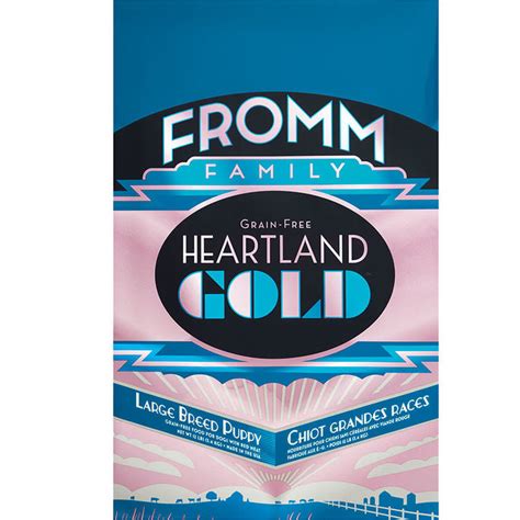 Fromm family large breed puppy gold food for dogs is formulated to meet the nutritional levels established by the aafco dog food nutrient profiles for gestation/lactation and growth, including growth of large size dogs (70 lb. Fromm Heartland Gold Grain Free Large Breed Puppy Dry Dog ...