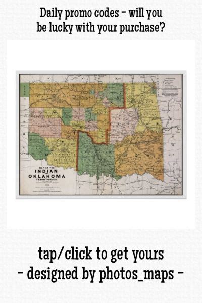 Indian Territory Ok Map 1892 Poster Map Indian Territory Poster Prints