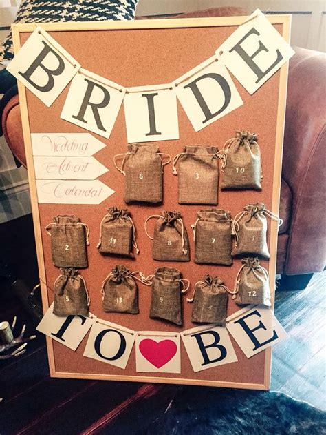 Best wedding advent calendar gift ideas from wedding advent calendar diy wedding.source image: Wedding advent calendar that I made for the bride, so ...