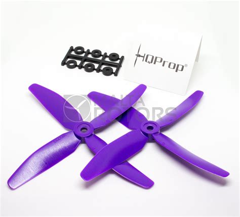 HQProp 5X4X4 R Glass Composite Quad-Bladed Propeller (UmmaGawd Purple ...
