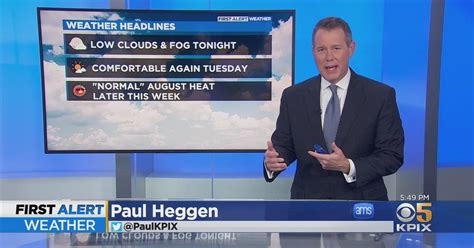 Monday Night First Alert Weather Forecast With Paul Heggen Cbs San