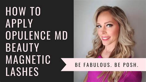 How To Apply Opulence Md Beauty Magnetic Lashes Youtube