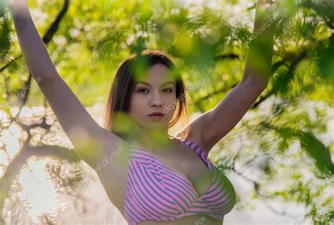 Naked Woman In Nature Stock Photo Aleynikov