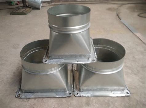 Galvanized Steel Square To Round Duct Transition Buy Square To Round