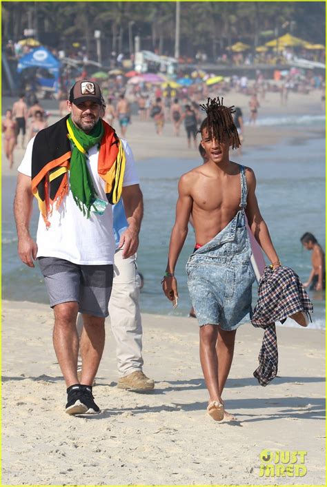 Jaden Smith Wears Just His Calvins For A Dip At The Beach Photo