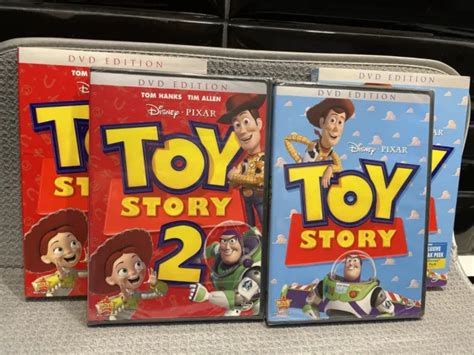 Disney Pixar Toy Story 1 And Toy Story 2 Ws Dvds Lot Of 2 Slipcovers New