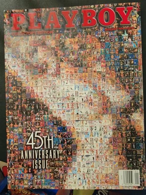 Playboy Magazine January Centerfold Th Anniversary Issue