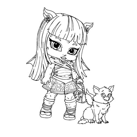 Click on the coloring page to open in a new window and print. Baby Monster High: Coloring Pages & Books - 100% FREE and ...