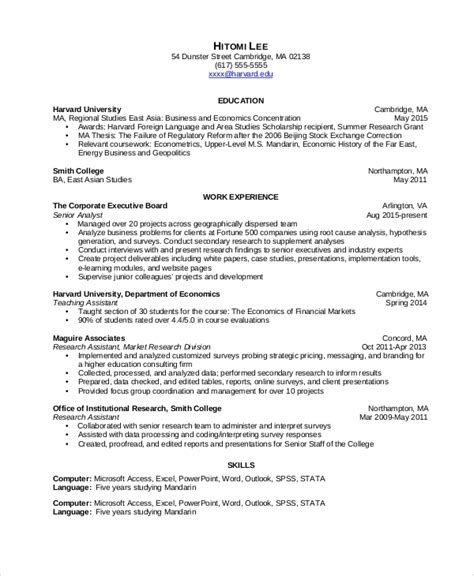 FREE 6+ Sample Data Analyst Resume Templates in MS Word | PDF
