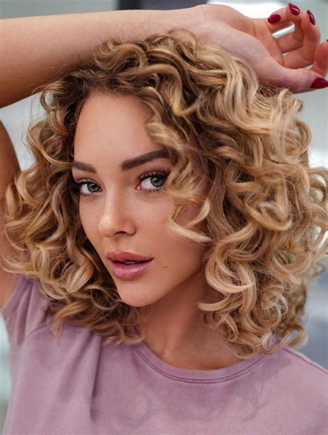 Curly Long Stacked Bob Hairstyles