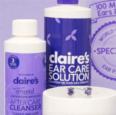 Claires Piercing Aftercare Saline Solution For Piercings Nose And Ear