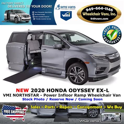 For Sale New 2020 Honda Odyssey Vmi Northstar Power Infloor Ramp Side