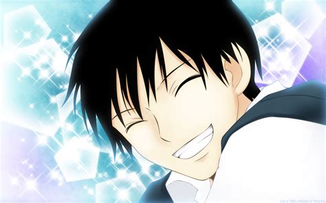 Wallpaper Illustration Anime Brunette Cartoon Teeth Kazehaya Shouta Babe Smile Mangaka