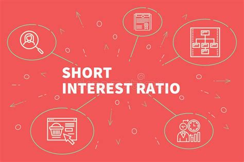 Business Illustration Showing The Concept Of Short Interest Ratio Stock
