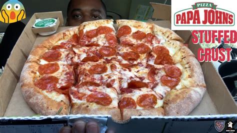Papa John S® Epic Stuffed Crust Pizza Review Youtube