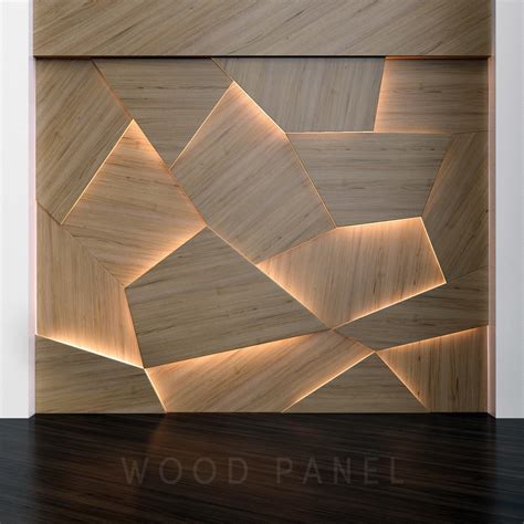 Wooden 3d Panels Cgtrader