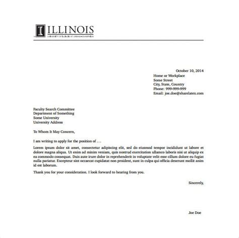 15 General Cover Letter Templates Free Sample Example Format Download