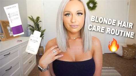Blonde Hair Care Routine How To Keep Blonde Hair Toned Youtube