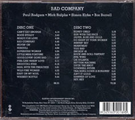 The Original Bad Co Anthology Rare Records Au