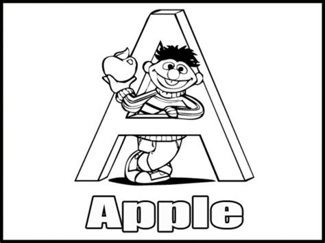 Sesame Street Coloring Pages Alphabet Coloring Home