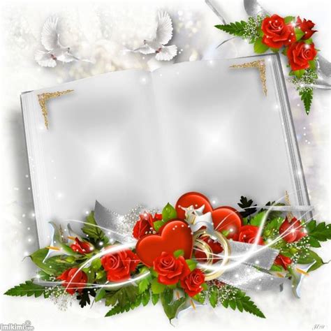 Simply you have to select the assembly that you like and upload one or several photos. Wedding book | Wedding frames, Rose frame, Book and frame