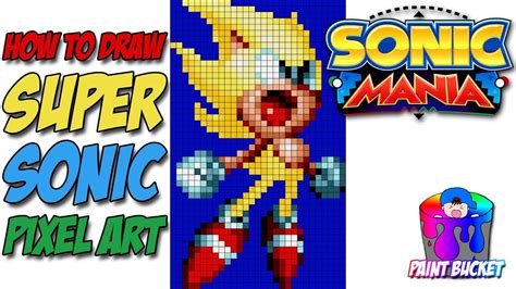 How To Draw Sonic The Hedgehog Chibi Sonic Mania Pixel Art Drawing Images