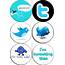 Twitter Badges  New 25mm Button Or Fridge Ma… Flickr