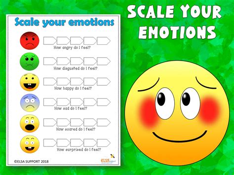 Scale Your Emotions Elsa Support For Emotional Literacy