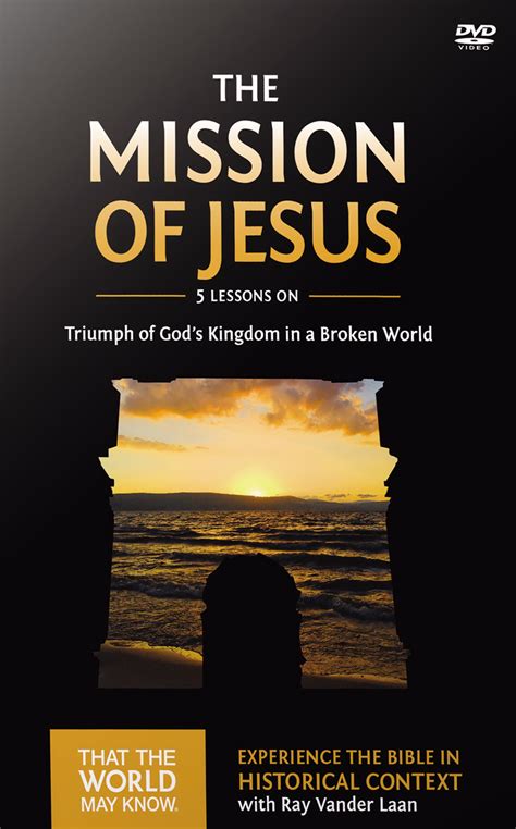 The Mission Of Jesus A Dvd Study Free Delivery Uk