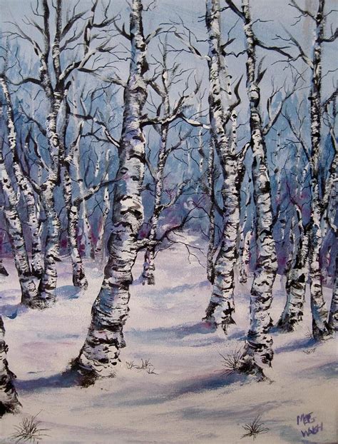 Birch Forest Painting By Megan Walsh Fine Art America