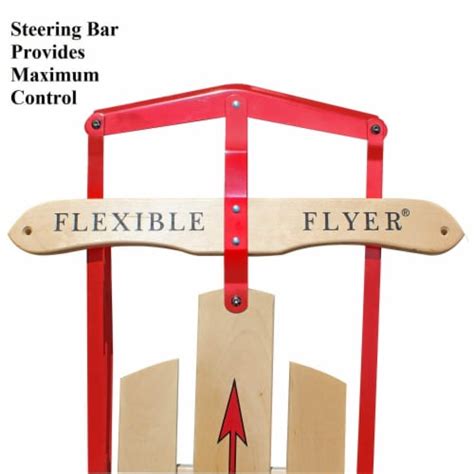 Paricon Flexible Flyer Metal Runner Steel And Wood 60 Long Snow Slider